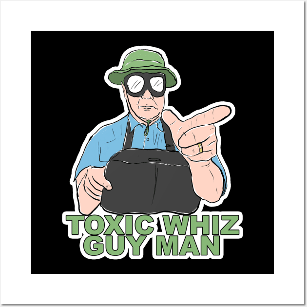 Toxic Whiz Guy Man Wall Art by loganlukacs